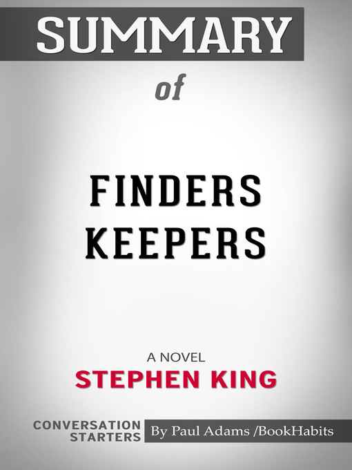 Upplýsingar um Summary of Finders Keepers eftir Paul Adams - Biðlisti